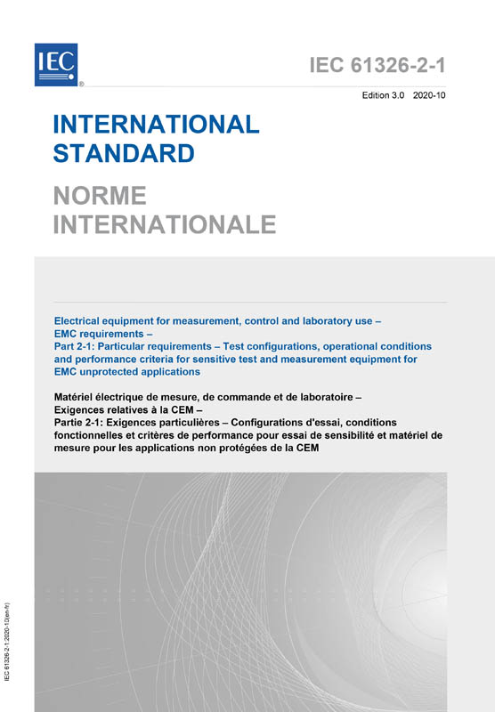 Cover IEC 61326-2-1:2020
